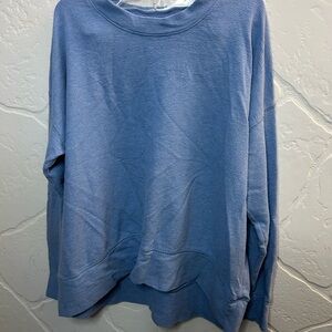 Aerie Cozy Blue Crew Neck Sweater